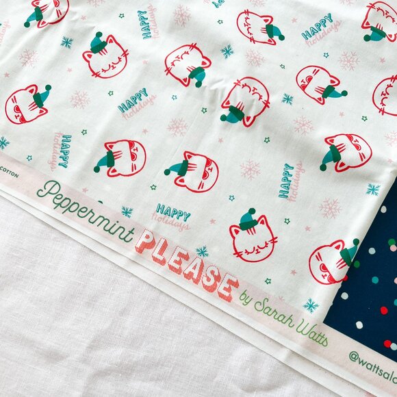Ruby Star Society - Peppermint Please - Holiday Panel - Fabric - Picture 7 of 8